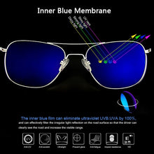 Carica l'immagine nel visualizzatore di Gallery, Top Quality America Army Military Pilot RE Sunglasses glass Lens Man Woman  luxury Band Sun Glasses 014