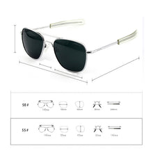 Carica l'immagine nel visualizzatore di Gallery, Top Quality America Army Military Pilot RE Sunglasses glass Lens Man Woman  luxury Band Sun Glasses 014