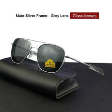 Carica l'immagine nel visualizzatore di Gallery, Top Quality America Army Military Pilot RE Sunglasses glass Lens Man Woman  luxury Band Sun Glasses 014