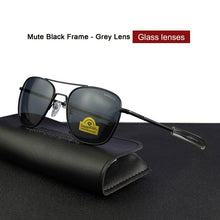 Carica l'immagine nel visualizzatore di Gallery, Top Quality America Army Military Pilot RE Sunglasses glass Lens Man Woman  luxury Band Sun Glasses 014