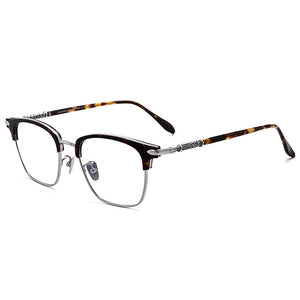 Brand Designer Ultralight Titanium Optical Glasses Frame Men's Retro Eyeglasses Female Prescription Myopia Spectacle