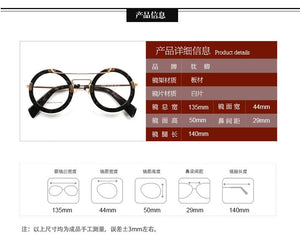Japan Handmade Italy Acetate Optical Glasses Frame Men Women 1960's Vintage Double beam Eyeglasses Full Rim K9220
