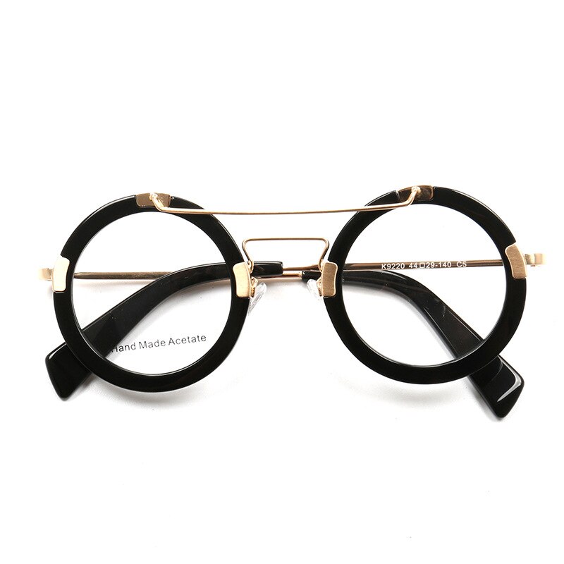 Japan Handmade Italy Acetate Optical Glasses Frame Men Women 1960's Vintage Double beam Eyeglasses Full Rim K9220