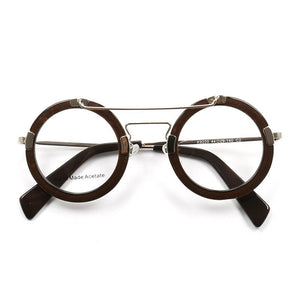 Japan Handmade Italy Acetate Optical Glasses Frame Men Women 1960's Vintage Double beam Eyeglasses Full Rim K9220