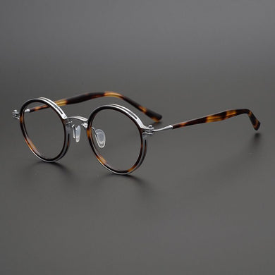 Japanese Hand-Made Titanium Ultralight Retro Round Glasses Frame For Men Women Optic Prescription Myopia Eyeglasses