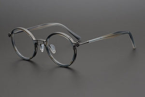 Japanese Hand-Made Titanium Ultralight Retro Round Glasses Frame For Men Women Optic Prescription Myopia Eyeglasses