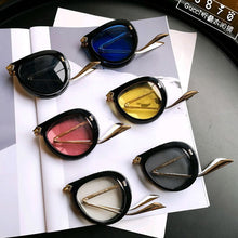 Load image into Gallery viewer, Top Quality  Folding Metal Diamond Sunglasses Women Italy Brand Designer Aviation Sun Glasses For Female Men Clear Eyewear