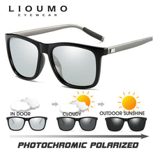 Load image into Gallery viewer, Square Chameleon Sunglasses Male Polarized Photochromic Discoloration Sun Glasses Men Women Oculos De Sol Masculino
