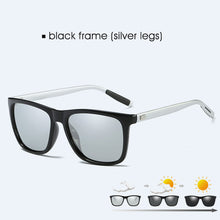 Load image into Gallery viewer, Square Chameleon Sunglasses Male Polarized Photochromic Discoloration Sun Glasses Men Women Oculos De Sol Masculino