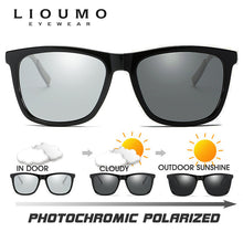 Load image into Gallery viewer, Square Chameleon Sunglasses Male Polarized Photochromic Discoloration Sun Glasses Men Women Oculos De Sol Masculino