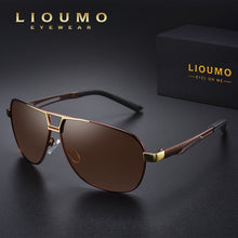 Load image into Gallery viewer, Square Retro Photochromic Aluminum Sunglasses Men Polarized Driving Women Sun Glasses For Men Brown Oculos de sol