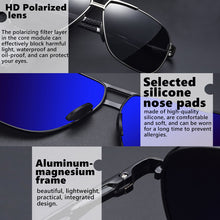 Load image into Gallery viewer, Square Retro Photochromic Aluminum Sunglasses Men Polarized Driving Women Sun Glasses For Men Brown Oculos de sol