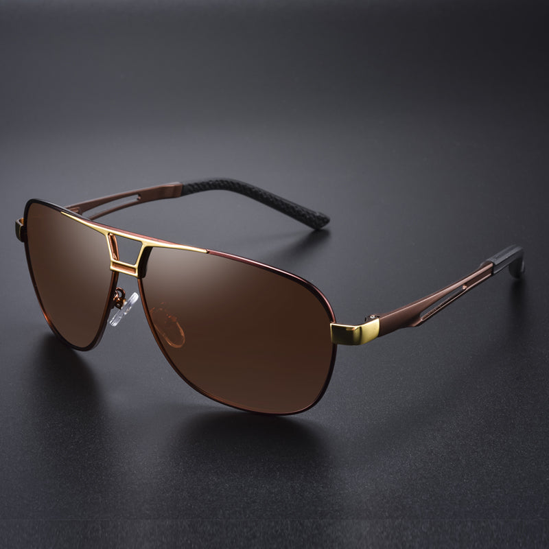 Square Retro Photochromic Aluminum Sunglasses Men Polarized Driving Women Sun Glasses For Men Brown Oculos de sol