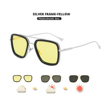 Load image into Gallery viewer, Top Steam Punk Tony Stark Iron Man Sunglasses Photochromic Polarized Men Women Chameleon Glasses Driving Glasses zonnebril heren