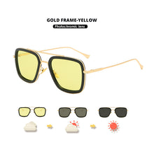Load image into Gallery viewer, Top Steam Punk Tony Stark Iron Man Sunglasses Photochromic Polarized Men Women Chameleon Glasses Driving Glasses zonnebril heren