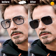 Load image into Gallery viewer, Top Steam Punk Tony Stark Iron Man Sunglasses Photochromic Polarized Men Women Chameleon Glasses Driving Glasses zonnebril heren