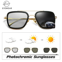 Load image into Gallery viewer, Top Steam Punk Tony Stark Iron Man Sunglasses Photochromic Polarized Men Women Chameleon Glasses Driving Glasses zonnebril heren