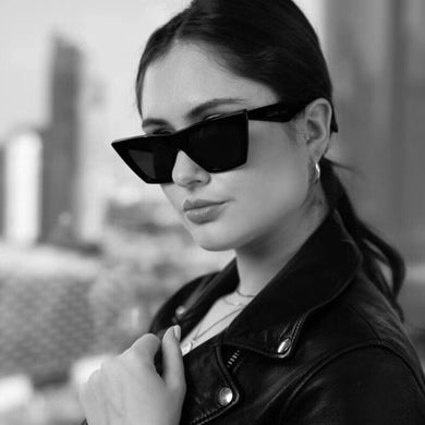 Trend Cat Eye Sunglasses For women Flat Top Acetate Sunglasses