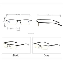 Load image into Gallery viewer, Toptical Eyeglasses Optical Glasses Frame for Men Eyewear Prescription Semi-Rimless Spectacles Half Rim Eye Glassses