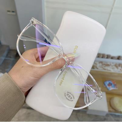 Transparent Anti Blue Light Glasses Oversized Eyeglasses Blocker Rays Glasses For Computer Screen Myopia Reading Spectacle Frame