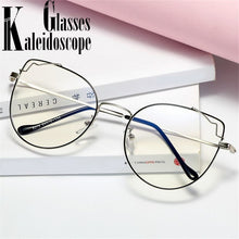 Load image into Gallery viewer, Transparent Cat Eye Glasses Frames Women Vintage computer glasses Oversized Eyeglasses Frame Female Optical Spectacles
