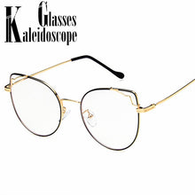 Load image into Gallery viewer, Transparent Cat Eye Glasses Frames Women Vintage computer glasses Oversized Eyeglasses Frame Female Optical Spectacles
