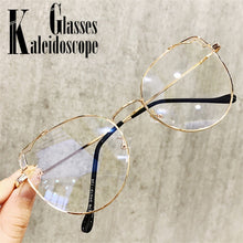 Load image into Gallery viewer, Transparent Cat Eye Glasses Frames Women Vintage computer glasses Oversized Eyeglasses Frame Female Optical Spectacles