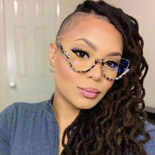 Load image into Gallery viewer, Transparent Cat Eye Prescription Glasses Frame Women Men Eyewear Glasses Optical Spectacle Diamond Clear Lens Eyeglasses очки