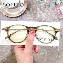 Carica l&#39;immagine nel visualizzatore di Gallery, Transparent Clear Optical Glasses Frame Women Retro Round Anti Blue Light Eyeglasses Frame Prescription Myopia Eyewear Frame