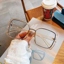 Carica l&#39;immagine nel visualizzatore di Gallery, Occhiali per computer trasparenti Montatura per occhiali da donna Occhiali da vista quadrati anti luce blu Occhiali da vista 