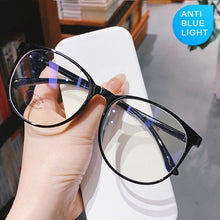 Load image into Gallery viewer, Transparent Computer Glasses Frame Women Men Blue Light Glasses Blocking Filter Round Eyewear Optical Spectacle Eyeglass Frame
