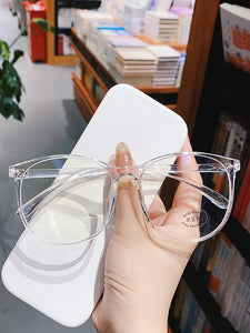 Transparent Computer Glasses Frame Women Men Blue Light Glasses Blocking Filter Round Eyewear Optical Spectacle Eyeglass Frame