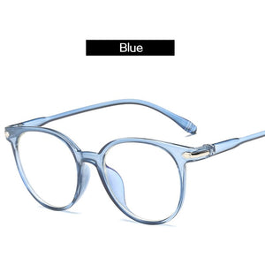 Occhiali per computer trasparenti Occhiali da donna con montatura di marca Anti luce blu Occhiali rotondi Occhiali bloccanti Occhiali da vista 