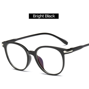 Occhiali per computer trasparenti Occhiali da donna con montatura di marca Anti luce blu Occhiali rotondi Occhiali bloccanti Occhiali da vista 