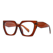 Carica l&#39;immagine nel visualizzatore di Gallery, Transparent Computer Glasses Women Men Anti Blue Square Eyewear Blue Light Blocking Glasses Optical Spectacle Eyeglass Big Frame
