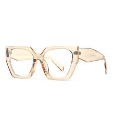 Carica l&#39;immagine nel visualizzatore di Gallery, Transparent Computer Glasses Women Men Anti Blue Square Eyewear Blue Light Blocking Glasses Optical Spectacle Eyeglass Big Frame