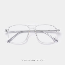 Load image into Gallery viewer, Transparent Double Beam Retro Flat Spectacles Myopia Glasses Frame Men And Women Trend Eyeglasses Frames Optical Eyewear 6536