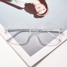 Load image into Gallery viewer, Transparent Double Beam Retro Flat Spectacles Myopia Glasses Frame Men And Women Trend Eyeglasses Frames Optical Eyewear 6536