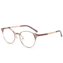 Carica l&#39;immagine nel visualizzatore di Gallery, Montature per occhiali trasparenti per donna Uomo Montatura per occhiali trasparenti per donna Occhiali da vista rotondi Occhiali da vista retrò in vetro circolare 