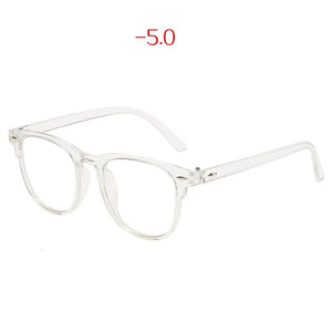 Transparent Finished Myopia Glasses Women Men Student Prescription Shortsighted Eyeglasses -1.5 -2.0 Glasses with diopters minus
