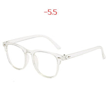 Load image into Gallery viewer, Transparent Finished Myopia Glasses Women Men Student Prescription Shortsighted Eyeglasses -1.5 -2.0 Glasses with diopters minus