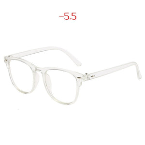 Transparent Finished Myopia Glasses Women Men Student Prescription Shortsighted Eyeglasses -1.5 -2.0 Glasses with diopters minus