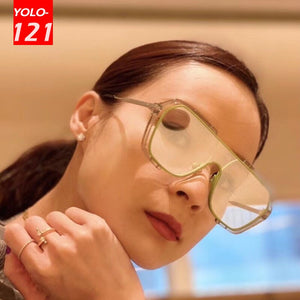 Transparent Glasses Frame Ladies Men's  Ins Style Sunglasses Brand Designer Blackout Glasses Optical Glasses Gafas De Sol