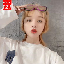 Load image into Gallery viewer, Transparent Glasses Frame Ladies Men&#39;s  Ins Style Sunglasses Brand Designer Blackout Glasses Optical Glasses Gafas De Sol