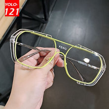 Load image into Gallery viewer, Transparent Glasses Frame Ladies Men&#39;s  Ins Style Sunglasses Brand Designer Blackout Glasses Optical Glasses Gafas De Sol
