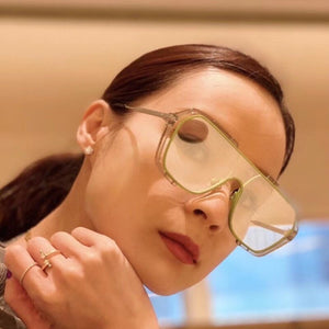 Transparent Glasses Frame Ladies Men's  Ins Style Sunglasses Optical Glasses Brand Designer Blackout Glasses  Gafas De Sol