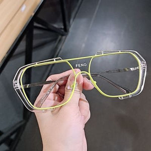 Transparent Glasses Frame Ladies Men's  Ins Style Sunglasses Optical Glasses Brand Designer Blackout Glasses  Gafas De Sol