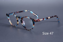 Load image into Gallery viewer, Transparent Glasses Small Round Blue Light Glasses Vintage Acetate Eyeglass Frames  Women Prescription Glasses Men Gregory Peck
