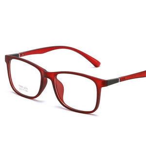 Transparent Jelly Color Square Computer Glasses Frame Ultralight TR90 Clear Mirror Literary Prescription Eyeglasses Women Men