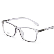 Load image into Gallery viewer, Transparent Jelly Color Square Computer Glasses Frame Ultralight TR90 Clear Mirror Literary Prescription Eyeglasses Women Men